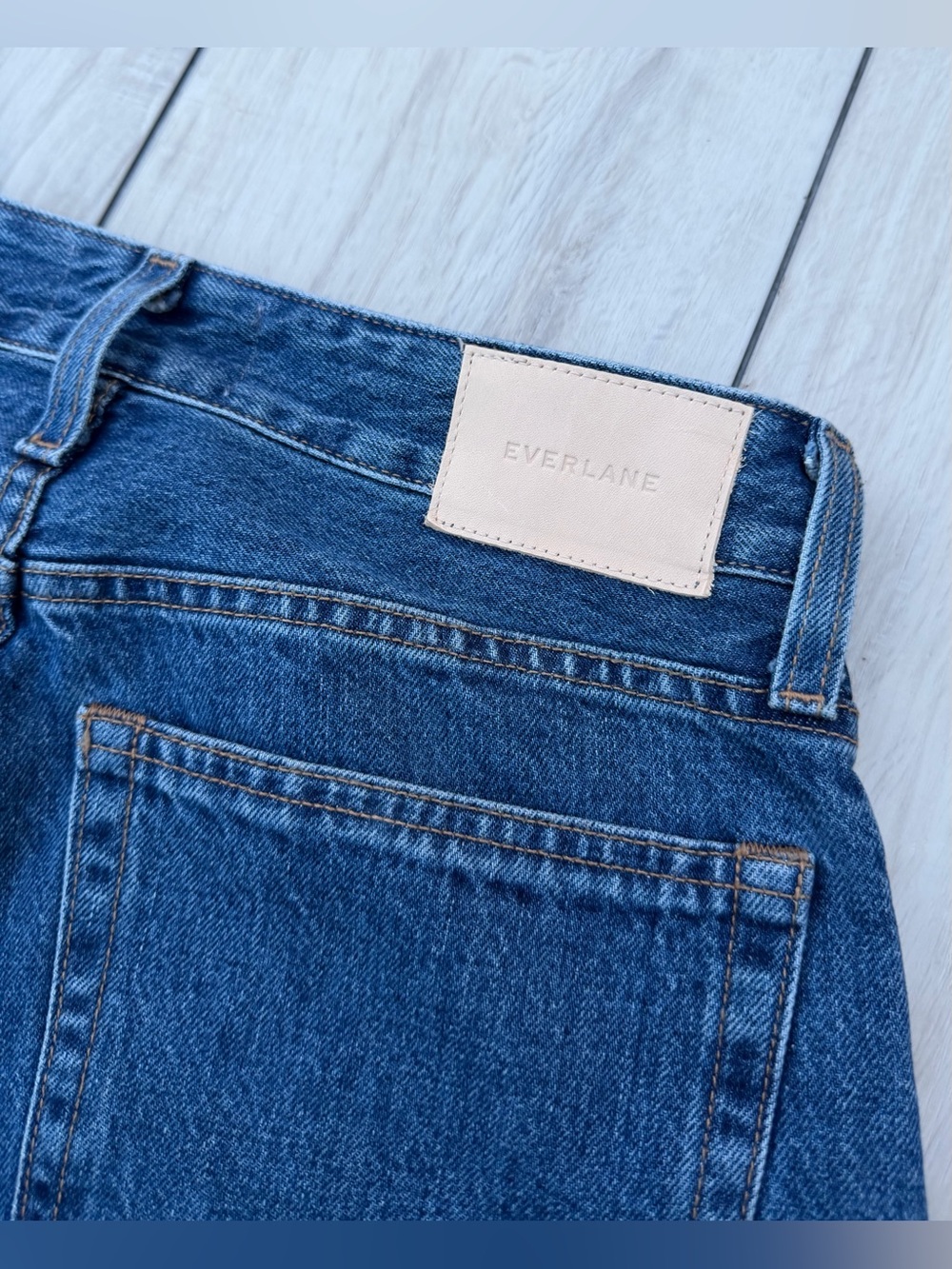 Everlane The Curvy 90’s Cheeky Straight Jean 28 Button Fly Y2K High Rise Stretch - Picture 8 of 14